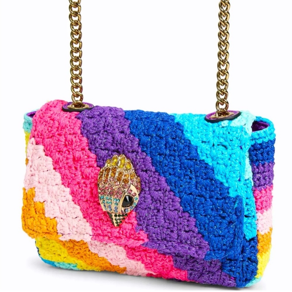 Kurt Geiger London crochet EUC purse! Clean and shiny!!